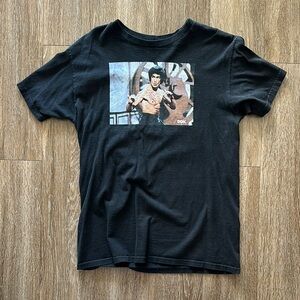Bruce Lee DGK Black Graphic T-Shirt for Men (Size Medium)
